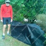 Fahrradgarage Dreirad für Erwachsene -Abdeckplane Wetterschutzplane für das Liegerad Skorpion